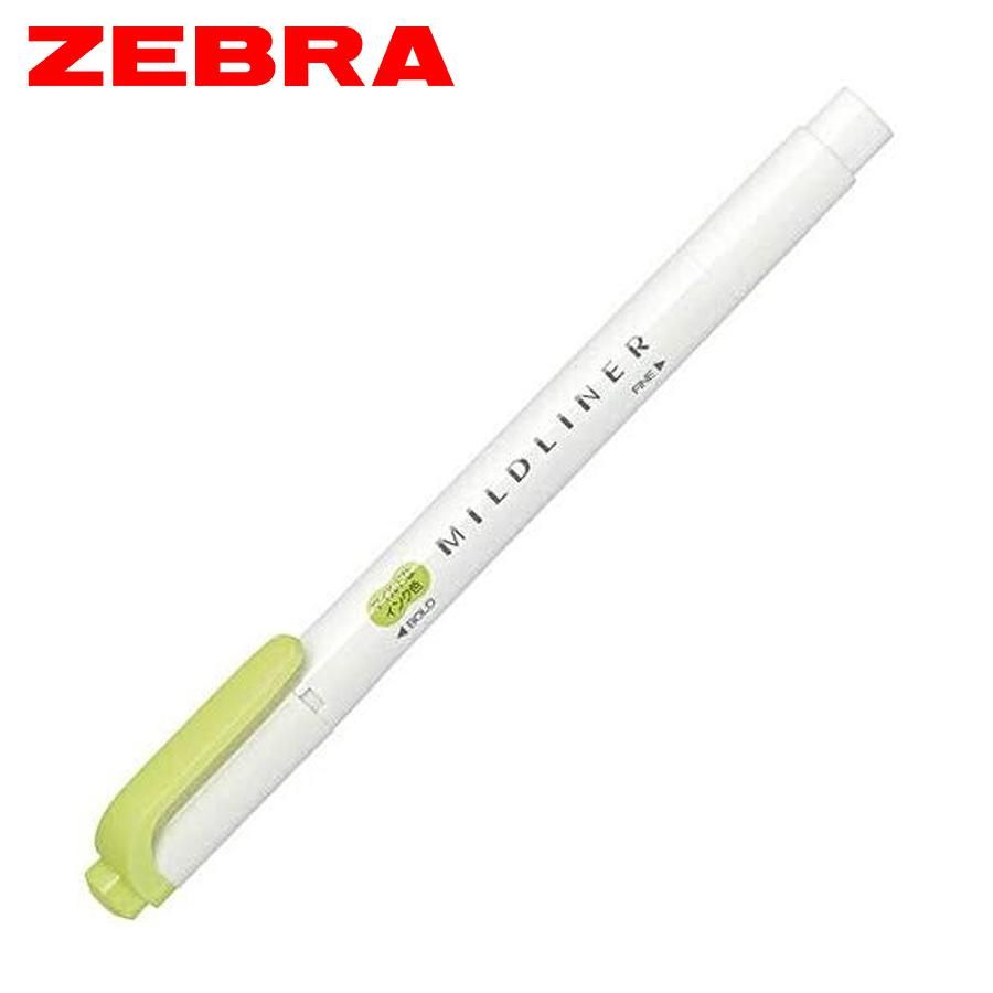 ZEBRA MILDLINER雙頭柔性螢光筆/ WKT7-MCG/ 柑橘綠/ 晴空系